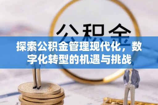 武威探索公积金管理现代化，数字化转型的机遇与挑战