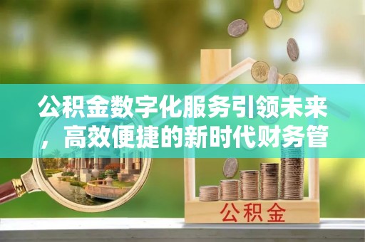 武威公积金数字化服务引领未来，高效便捷的新时代财务管理