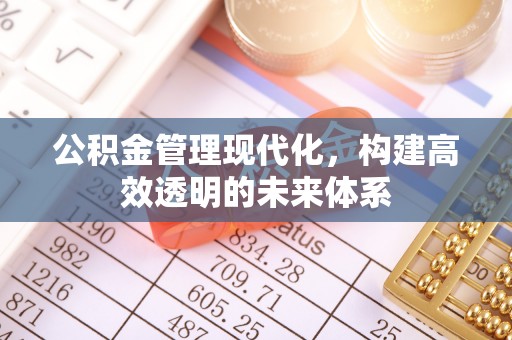 武威公积金管理现代化，构建高效透明的未来体系