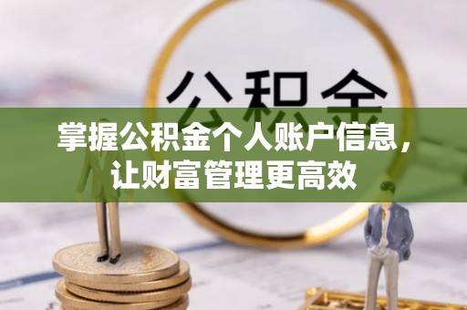 武威掌握公积金个人账户信息，让财富管理更高效