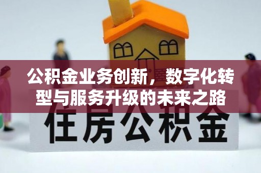 武威公积金业务创新，数字化转型与服务升级的未来之路