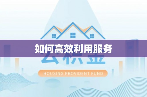 武威如何高效利用服务