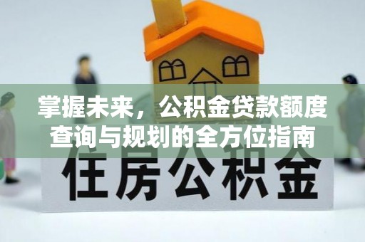 武威掌握未来，公积金贷款额度查询与规划的全方位指南