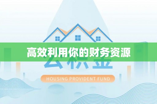 武威高效利用你的财务资源