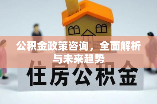 武威公积金政策咨询，全面解析与未来趋势